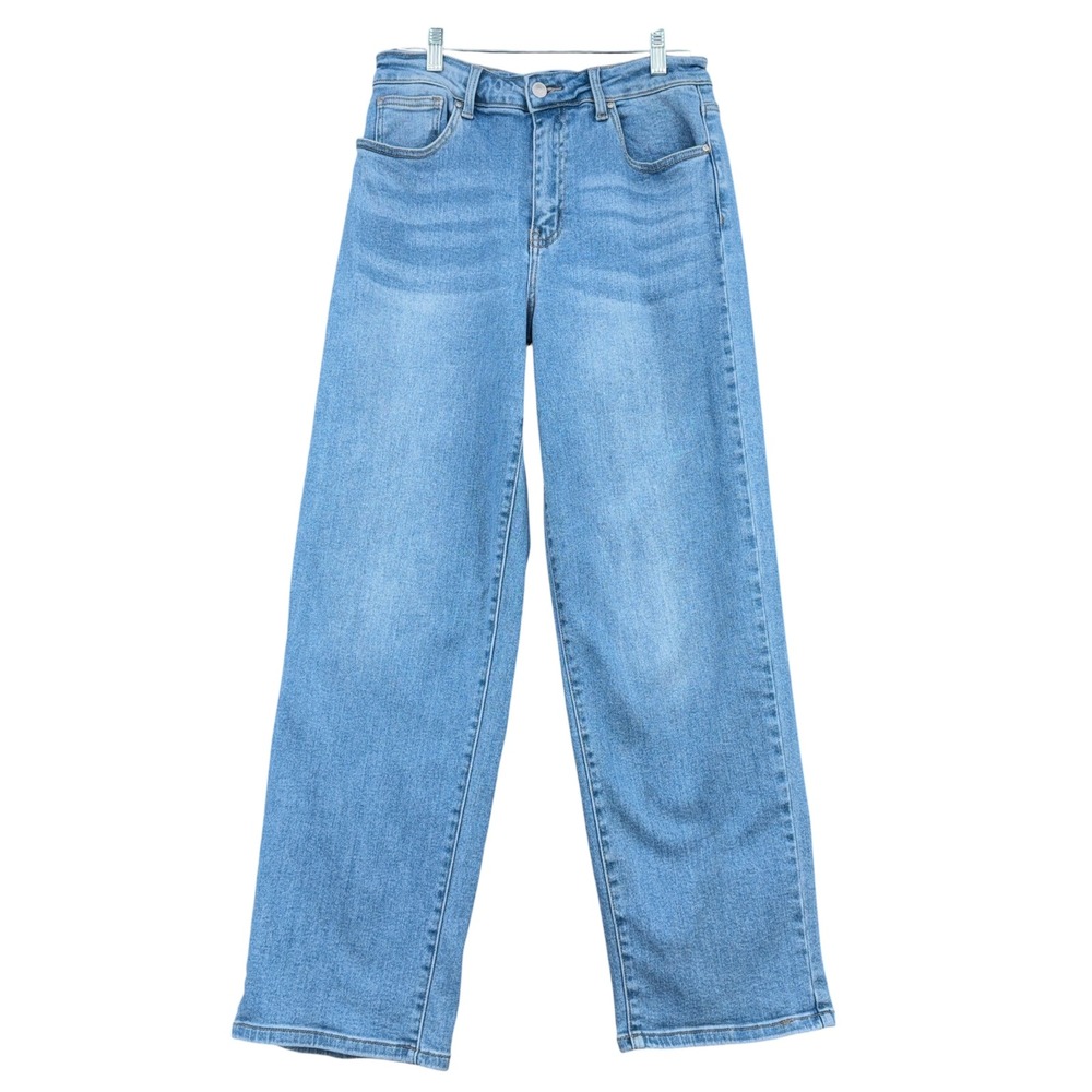 Wax Jean Wide Leg Women 9/29 Cotton Blend Medium Wash Blue 90333‎